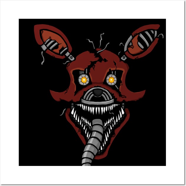 Five Nights at Freddy's - FNAF 4 - Nightmare Foxy Wall Art by Kaiserin